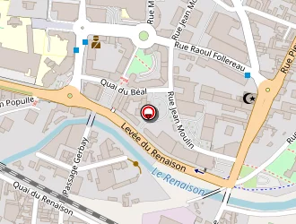 Carte de Espace Danse à Roanne