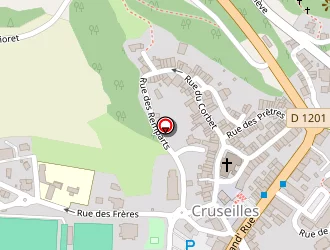 Carte de Cruzen à Cruseilles