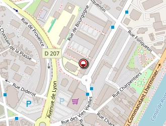 Carte de Rimbaud à Roanne