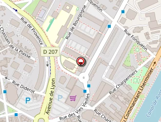 Carte de Créatech à Roanne