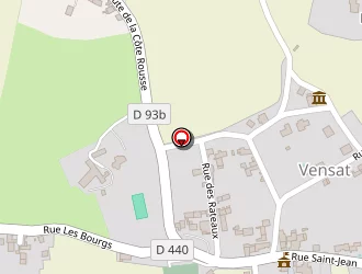Carte de Circuit De Randonnée à Vensat