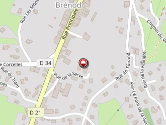 Carte de Gentelet Suzanne à Brénod