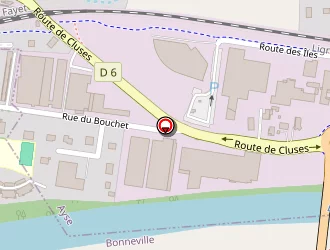 Carte de Techny-paysage à Bonneville