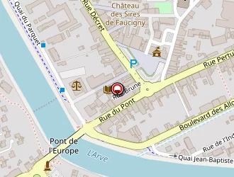 Carte de Cafe Central à Bonneville