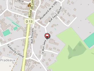 Carte de Stade Marcel Arnaud à Ahun