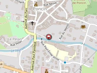 Carte de Ecole Maternelle à Poncin