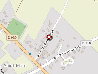 Carte de Agence Postale à Saint-mard