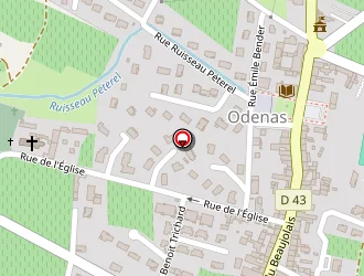 Carte de Château De La Chaize à Odenas