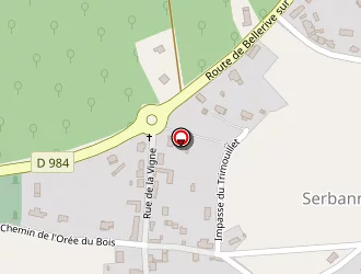 Carte de Blanchard Vanessa à Serbannes