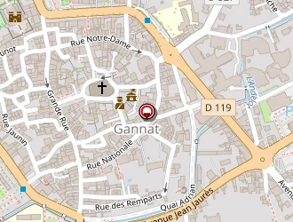Carte de Romain Hebert à Gannat