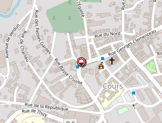 Carte de Carrefour Contact à Cours-la-ville