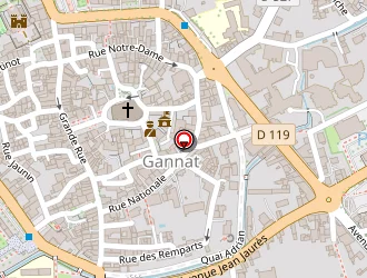 Carte de La Poste à Gannat