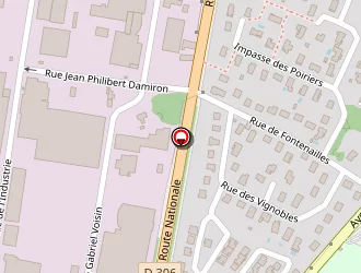 Carte de Autodistribution Rhône à Belleville