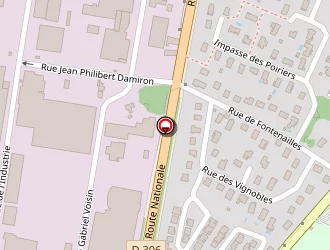 Carte de Mrj 69 à Belleville