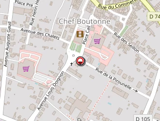 Carte de Gitem à Chef-boutonne