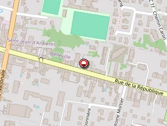 Carte de Centre Social à Belleville