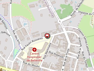 Carte de Petit Casino à Belleville