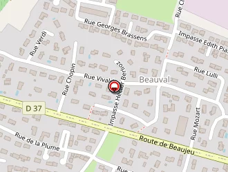 Carte de Kisito Froid Services à Belleville