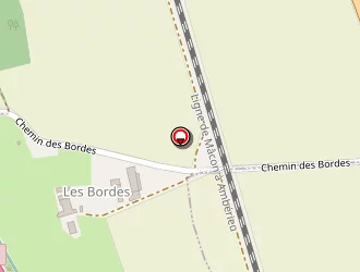 Carte de La Jonquillere à Tossiat