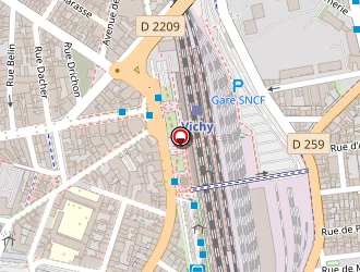 Carte de Les Jasmins à Vichy