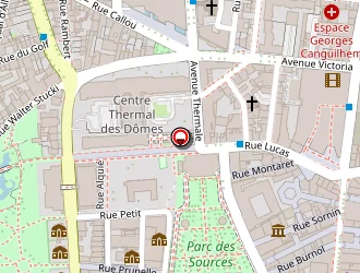 Carte de Roanne Stock Pulls à Vichy