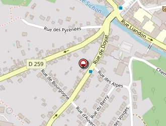 Carte de Roux Gérard à Cusset