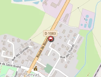 Carte de Bressor à Servas