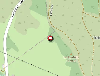 Carte de Les Lhottys à Verchaix