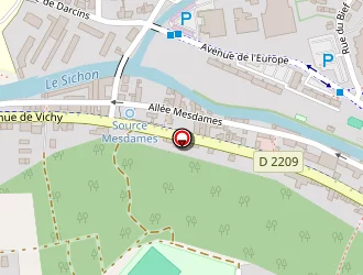 Carte de Ollier Vichy à Cusset