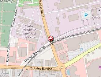 Carte de Côté Route Ayme à Cusset