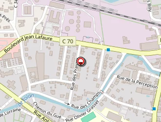 Carte de France Loire à Cusset