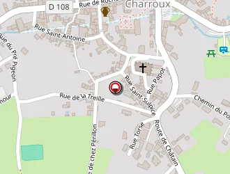 Carte de Collège Romain Rolland à Charroux