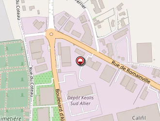 Carte de Keolis Sud Allier à Cusset