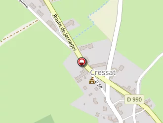 Carte de La Poste à Cressat