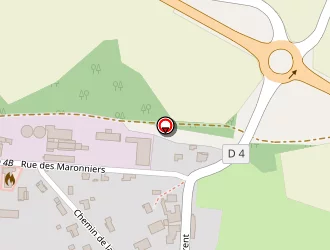 Carte de Centre D'incendie Et De Secours à Charroux