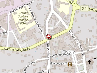 Carte de The Chaplaincy Of Poitou Charentes à Civray