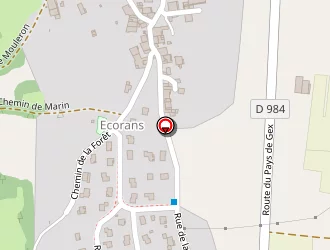 Carte de Terrain De Boules Ecorans à Collonges