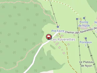 Carte de La Cornette à Morzine