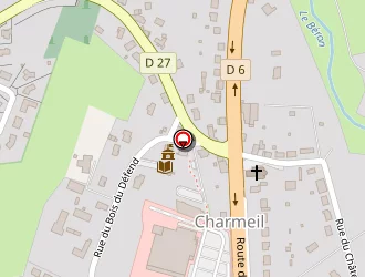 Carte de Allirand à Charmeil