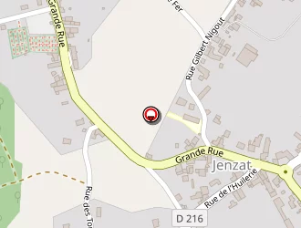 Carte de Agence Postale à Jenzat