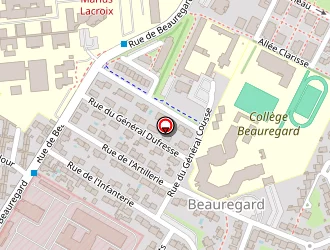 Carte de Collège Beauregard à Rochelle (la)