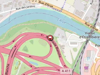 Carte de La Maison Blanche à Étrembières