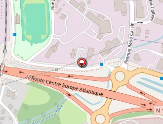 Carte de Kyriad Hôtel à Guéret