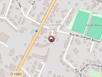 Carte de Boulodrome à Péronnas