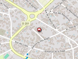 Carte de Plage Du Peu Ragot à Couarde-sur-mer (la)