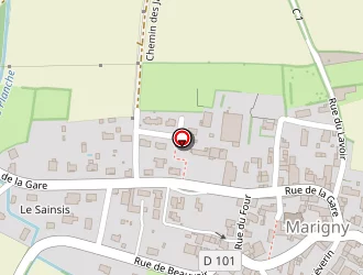 Carte de Salle Des Fêtes à Marigny