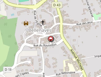 Carte de La Poste à Bellenaves