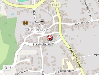 Carte de Laurant Eric à Bellenaves