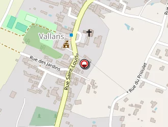 Carte de Brillaud à Vallans