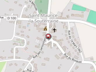 Carte de La Poste à Saint-maurice-la-souterraine